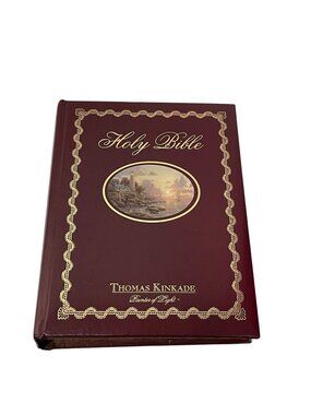Holy Bible NKJV Thomas Kinkade Painter of Light Illustrated Family Book